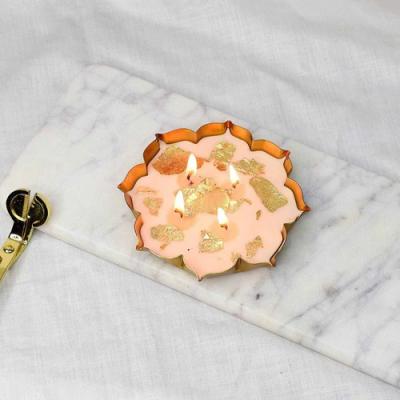 Lotus Urli Scented Rose Candle