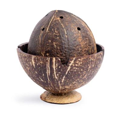 Coconut Shell Dhoop Batti Stand|Wooden Incense Holder (Set of 1)