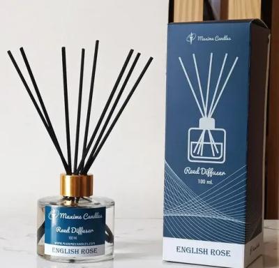Maxime Candles English Rose Reed Diffuser Set – 100 Ml with 8 Fiber Sticks