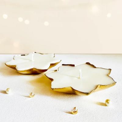 Laxmi Lotus Urli 100% Coconut Wax Candles|Set of 2