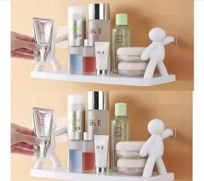 Plastic Wall Mounted Buddy Rack with 2 Strong Self