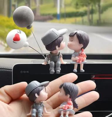 Plastic Car Dashboard Accessories Cute Love Couple