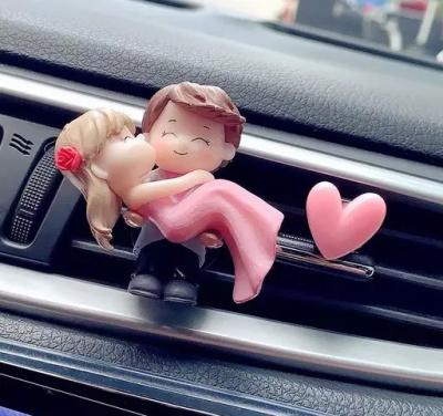 Wedding Princess Embracing Couple Miniature