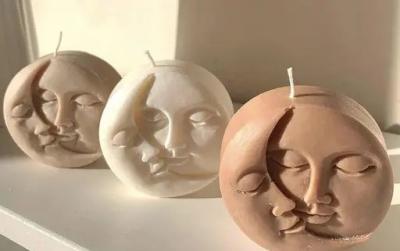 Moon Face Candles
