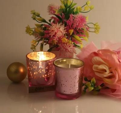Jar Candle| Smokeless Candle| Scented Candles| Marqury Jar Candles| Pink Color| Set Of 2
