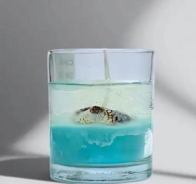 Ksma Chill on the beach ( Glass jar candle) (Ice Vanilla Scented)