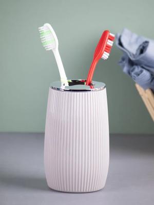 Toothbrush Holder With Striped Cylindrical Toothbrush Holder Tumbler Online
