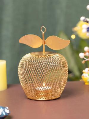 Apple T- Lite Holder - Golden &amp;amp; Metal