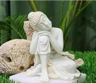 Thinking Buddha White Murti