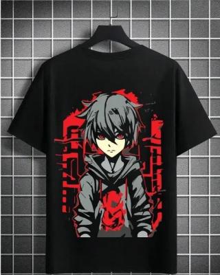 MENS ANIME PRINTED TRENDY TEES